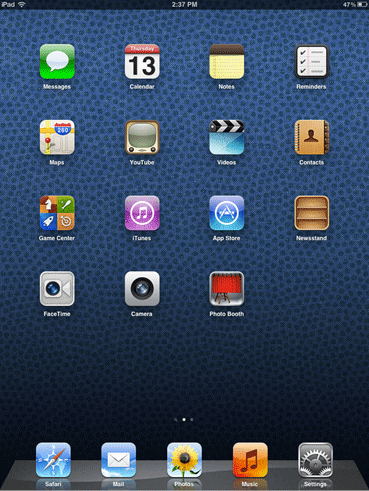 iDevice Home Screen